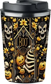 Prémium Termo Bögre fekete halloween tök KT_574_cz