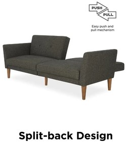 Szürke kinyitható kanapé 205 cm Regal - Novogratz