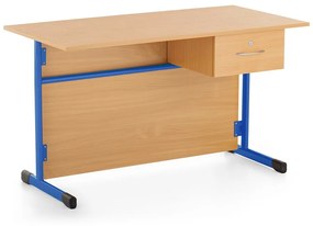 Tanári szék 1 fiókos, világoskék - ral 5015