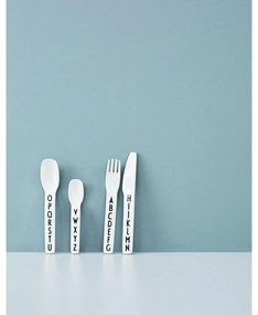 4 db-os fehér gyerek evőeszköz készlet - Design Letters