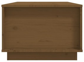 mézbarna tömör fenyőfa dohányzóasztal 100 x 50 x 35 cm