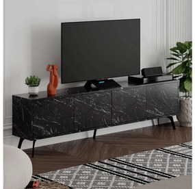 TV asztal/Szekrény Tölgyen (fekete) . 1102081