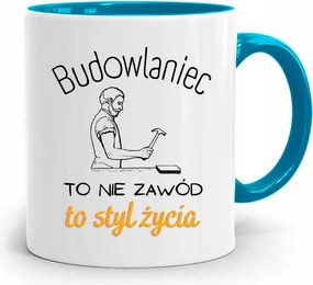 Kék Bögre Építőnek Ez Nem Szakma, Ez Stílus, fényképes nyomtatással