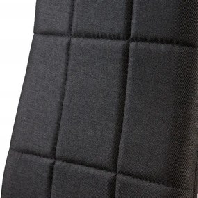 4 db-os magas háttámlájú fekete szövet étkezőszék