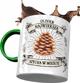 Zöld bögre Olivier Kollégáknak Ajándék Nyomtatott Fotóval