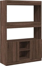 vidaXL barna tölgy színű szerelt fa magasszekrény 92 x 33 x 140 cm