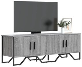 Szürke sonoma színű szerelt fa TV-szekrény 122 x 34 x 41 cm