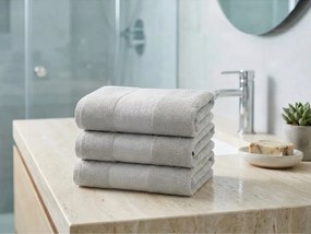 CARRARA törölköző szett 30x30 cm világosszürke 100% pamut, 3 db