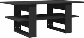 vidaXL fekete szerelt fa dohányzóasztal 102 x 55 x 42 cm