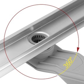 Zuhanylefolyó REA Neox Superflow BRUSH NICKEL 90