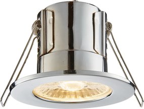 ENDON 74031 SHIELDECO Fürdőszobai Beépíthető Lámpa Króm, Átlátszó LED IP20