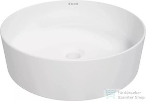 Round pultra ültethető gránit mosdó, matt fehér