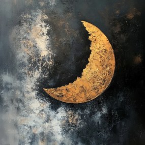 Canvas Vászonkép Absztrakt Ég Éjszaka Hold Új Luna Kozmosz 40x40