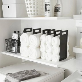 Fekete fém törölközőtartó állvány szett 2 db-os Tower – YAMAZAKI