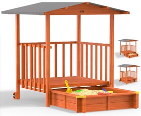 Deuba Sandpit Merle fedett verandával