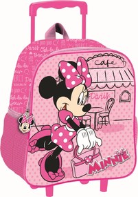 Disney Minnie Paris gurulós ovis 3D hátizsák, táska 32 cm