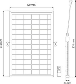 Eko Light JIMMY EKO9090 Halogén reflektor 1x40W/LED 6000K 580lm IP65