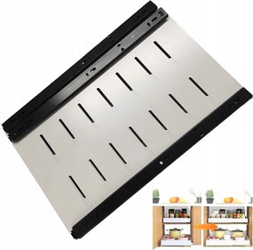 Fiók Állítható Teleszkópos polc Kihúzható szekrénybetét rendszerező