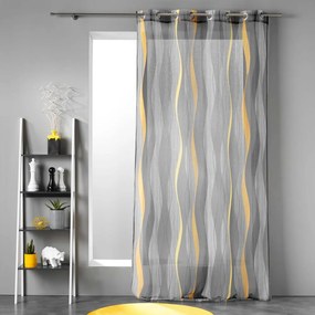 Szürke voile fényáteresztő függöny 140x240 cm Ondulys – douceur d'intérieur