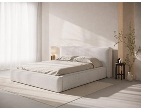 Világosszürke kárpitozott ágytámla 249x100 cm Olivia – Micadoni