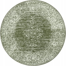 Kerek szőnyeg 160cm hagyományos, klasszikus minta a nappaliba puha sörtékkel