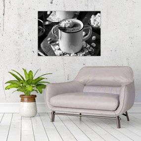 Üveg kép - Karácsonyi forró csokoládé (70x50 cm)