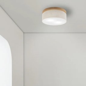 Brilagi - LED Mennyezeti lámpa BELLADONNA 2xE27/15W/230V átm. 40 cm krémes/tölgy