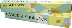 Kávékapszula, koffeinmentes, Nespresso® kompatibilis, 10 db, SAMURAI SHOELACE Calm Thunder Decaf (KHK1207)