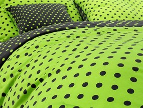Pamut ágynemű COLAM GREEN zöld Ágyneműhuzat mérete: 2 db 70 x 90 cm | 200 x 220 cm