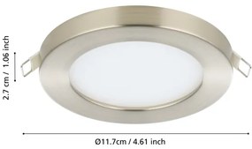 Eglo 900933 - LED beépíthető lámpatest FUEVA FLEX LED/5,5W/230V 3000K króm