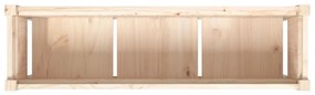 tömör fenyőfa kerti virágláda lábakkal 110 x 31 x 70 cm