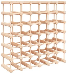 tömör fenyőfa bortartó 42 palackhoz 68,5x23x68,5 cm