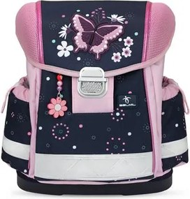 Iskolatáska, fémcsat, BELMIL Classy Midnight Butterfly, éjféli pillangó (BL40313AG73)