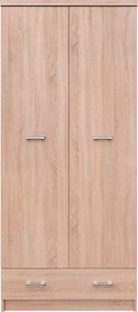 Szekrény 2D1S, sonoma tölgy, TOPTY TYP 30