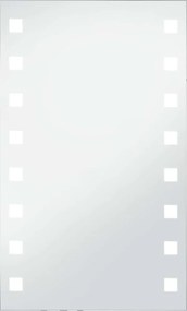 vidaXL LED-es fürdőszobai falitükör 60 x 100 cm