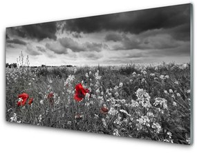 Akrilkép Virág rét táj 100x50 cm