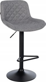 Hoker bárszék, forgatható, állítható, szürke