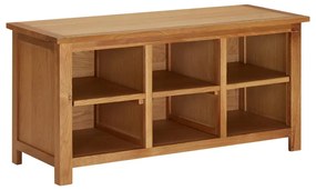 tömör tölgyfa cipőtartó 90 x 37 x 45 cm