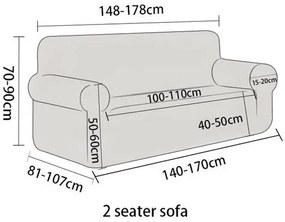 4Home elasztikus, ülőgarnitúra huzat Magic clean zöld, 145 - 185 cm
