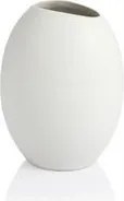 Kerámia virágtartó váza fehér, magassága 17 cm