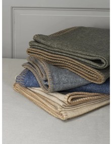 Bézs gyapjúkeverék takaró 145x200 cm Ahwi – Blomus