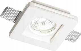 Ideal Lux Samba FI1 süllyesztett lámpatest, kicsi, négyzet alakú, D60, 150291, fehér, 10x10cm