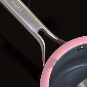 Indukciós tűzhelyhez alkalmas edény fedővel-kerámia felülettel 1,3 l Meda 3.0 – FABINI