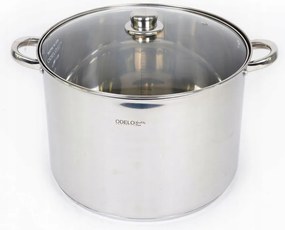 Fazék Magas Acél Gáz Ful Indukciós 32CM 18L Vicco OD1136