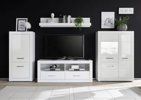 Bianco 4 nappali bútor szett fényes fehér