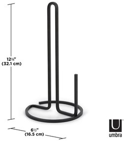Fekete acél papírtörlő tartó ø 17 cm Squire – Umbra