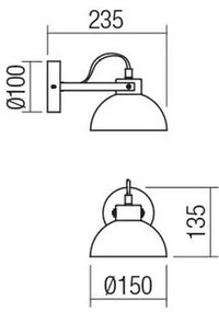 Redo 04-511 - Gyerek fali lámpa  EOLO 1xE27/42W/230V