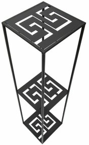 Virágállvány 100x24 cm fekete