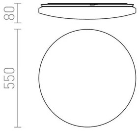 RED - Design Rendl - R12434 - LED Mennyezeti lámpa SEMPRE LED/56W/230V kerek