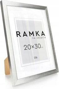 Képkeret 20x30 Képkeret Fénykép Lábtartóval ezüst